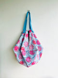 Origami sac bag , shoulder fabric colorful bag , reversible Japanese inspired bag | Make a wish and blow