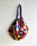 Origami sac bag , shoulder colorful Japanese inspired bag , reversible eco friendly summer bag | Mykonos island