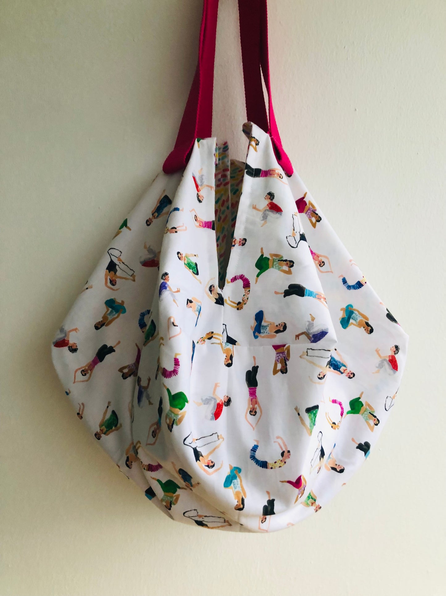 Origami sac reversible bag , fabric handmade Japanese inspired bag | Let’s get physical