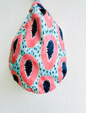 Small origami bag , knot fabric wrist bag , reversible Japanese inspired bag | la papaya