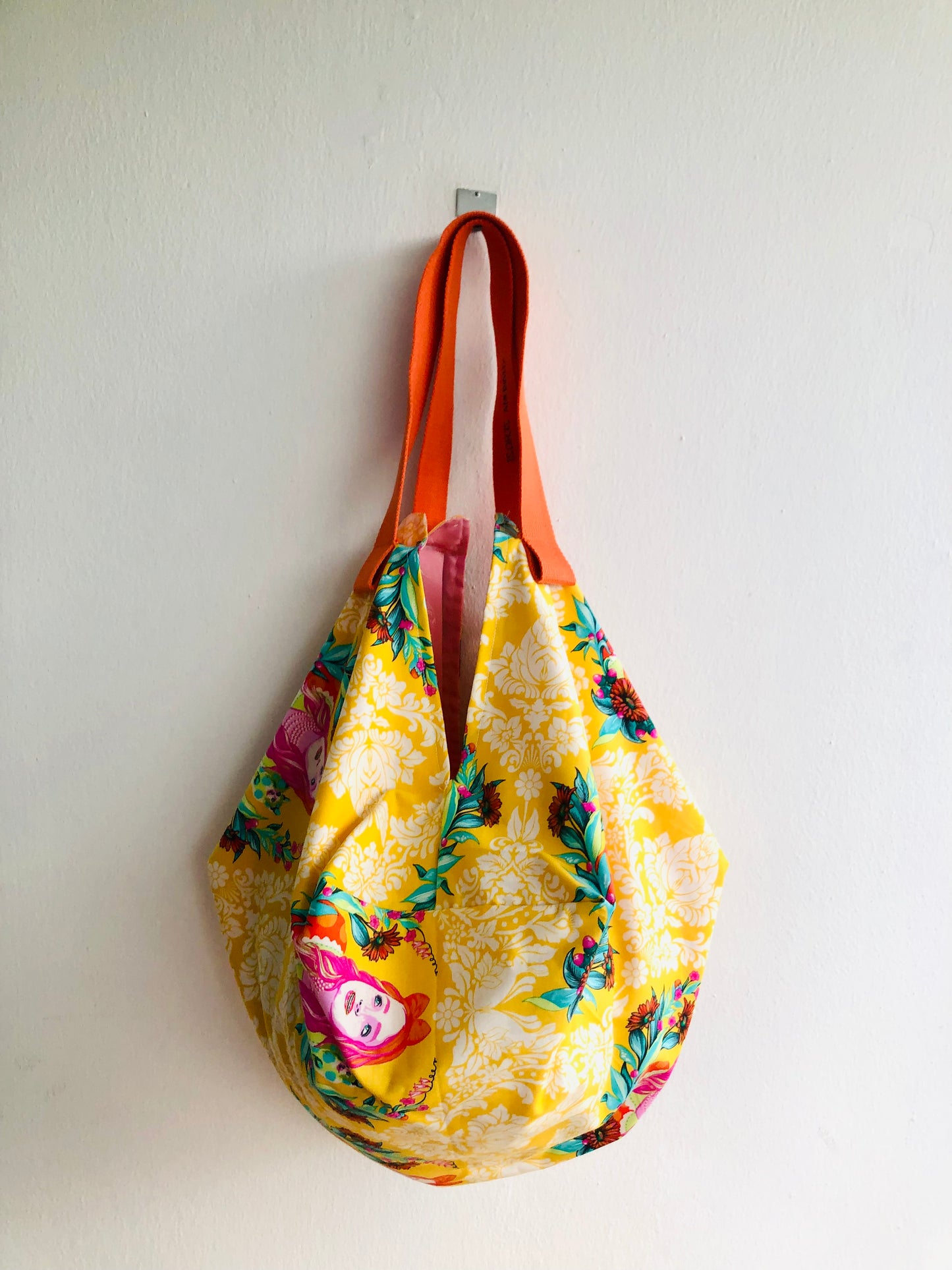 Shoulder sac bag , origami Japanese inspired bag , colorful eco shopping sac bag | Alicia