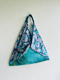 Origami tote bag , shoulder fabric eco bag , handmade Japanese bag , bento tote bag | Il giardino della Caterina