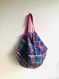 Origami reversible sac bag , colorful shopping eco bag , Japanese inspired cool fabric bag | Intermingueling