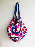 Sac origami bag , reversible African fabric shoulder bag , sac tote bag | African geometries - Jiakuma