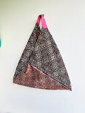 Origami tote bag , shoulder fabric eco bag , triangle tote bag | Damasco