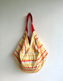 Origami sac bag , reversible shoulder fabric bag , eco friendly shopping bag , Japanese inspired bag | Japanese sweets