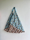 Origami bento bag , shoulder tote bag , Japanese inspired eco bag | Dreaming of the next beach holiday