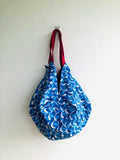 Origami reversible sac bag , Japanese inspired large sac bag , eco friendly shopping bag | The mermaids singing to Ulises