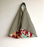 Origami bento shoulder bag , handmade colorful fabric eco bag , Japanese inspired bag | Pandas in Japan - Jiakuma