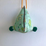 Dumpling shoulder bag, small triangle origami bag , pom pom bag | It’s Kopi time - Jiakuma