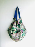 Origami sac bag , reversible fabric handmade bag , Japanese inspired bag | The kingdom of the tiger - Jiakuma