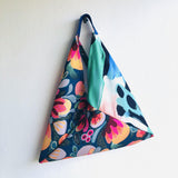 Origami bento bag ,shoulder tote fabric bag , colorful Japanese inspired bento bag | Contemporary strokes in a botanical exotic garden in Adelaide - Jiakuma
