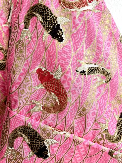 Bento bag | Gold and pink koi - Jiakuma