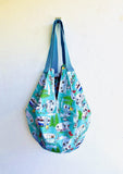 Shoulder origami sac bag ,reversible unique sac bag , eco friendly tote sac | let’s go camping to Yellowstone - Jiakuma
