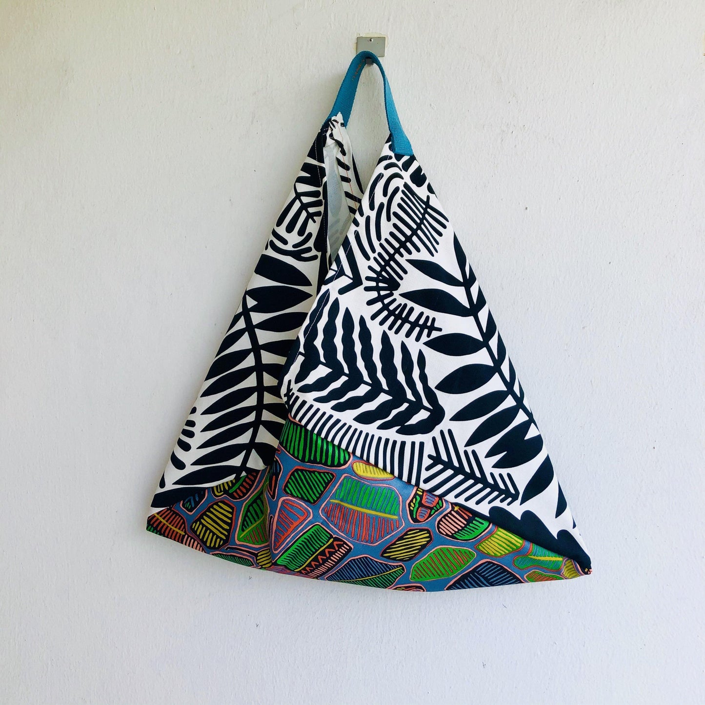 Origami colorful bag , shoulder bento bag , tote eco friendly bag | Tropical mornings - Jiakuma