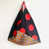 Origami bento bag , shoulder tote bag , eco friendly triangle bag | Africa & lunares - Jiakuma