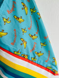 Colorful origami tote bag , Japanese bento bag , shoulder fabric shopping bag , triangle tote bag | Happy bananas