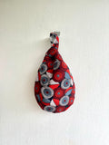 Small origami reversible bag , knot fabric Japanese inspired bag | Sydney