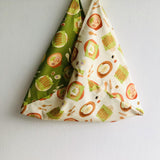 Shoulder bento bag , origami shoulder tote bag , shopping eco bag | I love my Nasi lemak - Jiakuma