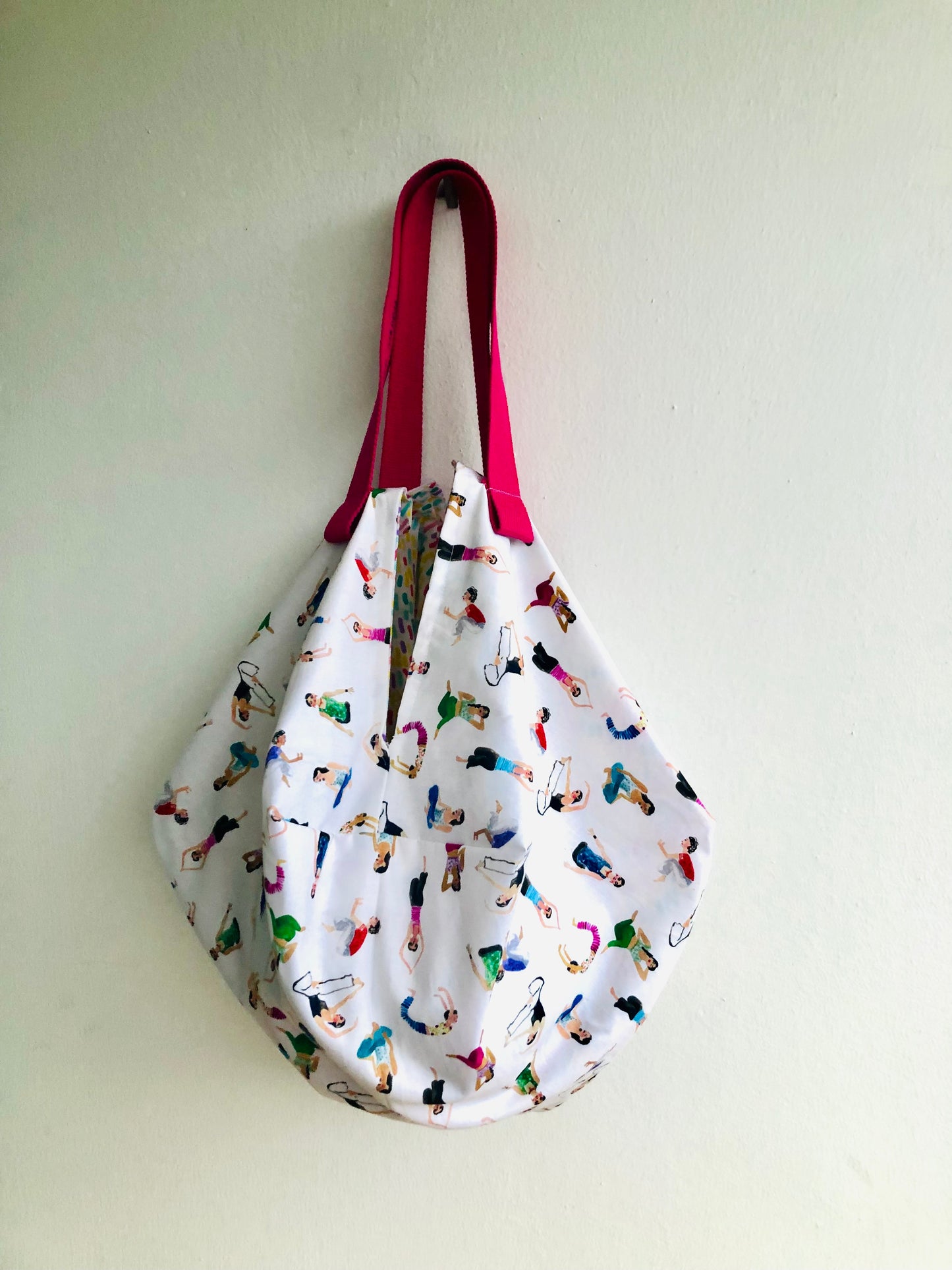 Origami sac reversible bag , fabric handmade Japanese inspired bag | Let’s get physical