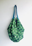 Origami shoulder sac bag , reversible handmade bag | Velvet cactus - Jiakuma