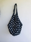 Origami bento bag , shoulder tote bag , reversible eco friendly Japanese inspired bag | Let’s go for a walk in New Zealand - Jiakuma