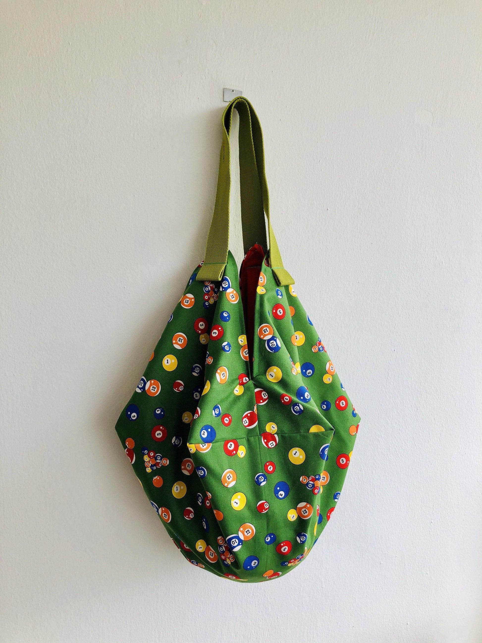 Reversible shoulder bag , origami sac bag, colorful eco friendly bag | Billar - Jiakuma