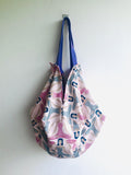 Origami sac bag , sac tote shoulder bag , reversible bag | Flowers & Yoga - Jiakuma