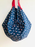 Origami reversible sac bag , Japanese inspired large sac bag , eco friendly shopping bag | The mermaids singing to Ulises