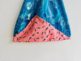 Origami bento bag , Japanese tote fabric bag ,shoulder triangle eco friendly bag | La tabaccara di Lampedusa