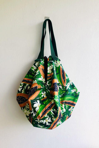 Sac shoulder eco bag , reversible origami sac bag | La papaya - Jiakuma