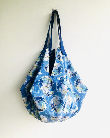 Origami sac bag , shoulder ooak handmade reversible bag , Japanese inspired bag | Tribute to Chagall - Jiakuma