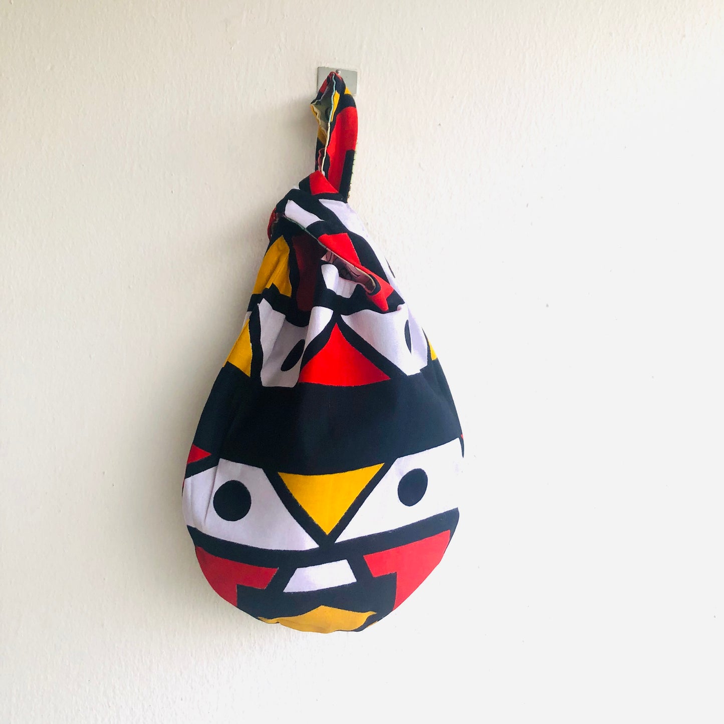 Bolso pequeño de muñeca, bolso con nudo estilo japonés origami, bolso de tela reversible | La tabla periódica