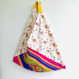 Origami shoulder bento bag , fabric tote shopping bag | Lamas in Lima - Jiakuma