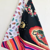 Bento origami shoulder bag , handmade eco friendly triangle bag | la Virgen de Guadalupe - Jiakuma