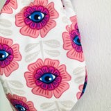Cool fabric knot bag , cute Japanese inspired wrist bag , reversible handmade bag | Pebbles & curious eyes
