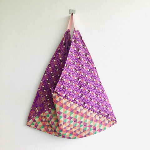 Shoulder bento bag , origami tote bag , eco friendly triangle bag | Bangkok - Jiakuma