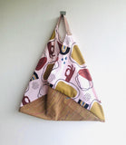 Origami shoulder bag , bento shoulder bag , eco cork bag | Contemporary composition - Jiakuma