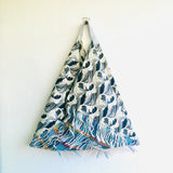 Origami bento bag , cool triangle shoulder bag , eco friendly shopping eco bag | Boho waves