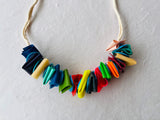 Colorful and fun Jewelry , colorful statement necklace , fun and unique neon necklace | Palma