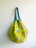 Origami sac bag , colorful reversible fabric bag , eco friendly shopping bag | Welcome to leopard land