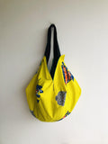 Origami sac shoulder bag , reversible tote fabric bag , colorful sac bag | The Grinch - Jiakuma