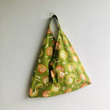Handmade shoulder tote bag , origami bento bag , triangle shopping bag | Let’s go to East Coast and eat some satay - Jiakuma
