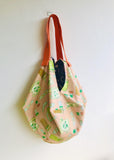 Origami sac shoulder bag , reversible eco friendly bag , cool fabric sac bag |  Can you buy me a teh please ? - Jiakuma