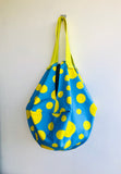 Sac reversible origami bag , colorful eco friendly shopping bag , Japanese inspired shoulder bag | Not yet astronauts