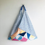 Origami shoulder bento bag, cool handmade fabric bag | Geometry & Signs - Jiakuma