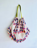 Origami sac bag , reversible fabric bag , Japanese inspired eco friendly bag | Elegant leopards