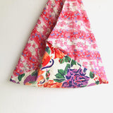 Shoulder origami bento bag , tote handmade eco bag | All the flowers are blooming - Jiakuma