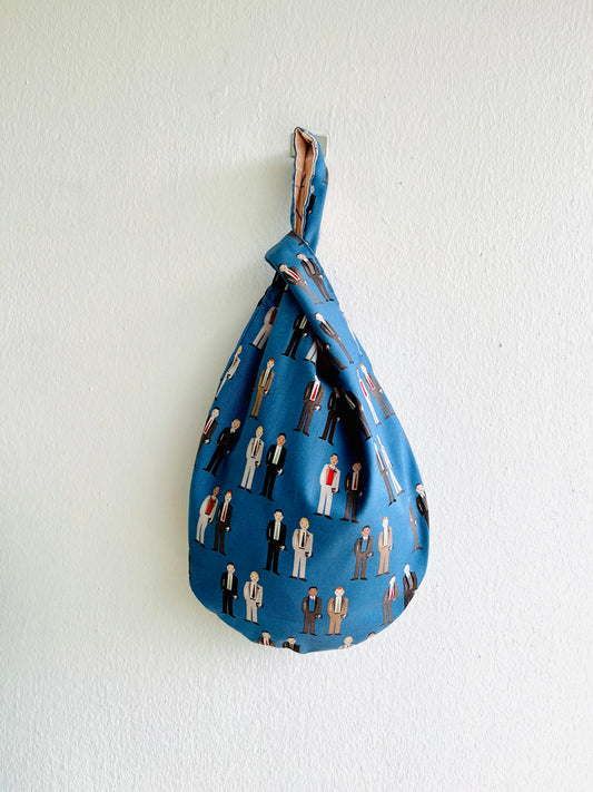 Origami small knot bag , cool fabric writer bag , origami Japanese inspired small bag | Tokyo office catwalk - Jiakuma