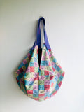 Sac origami bag , shoulder reversible fabric bag , cool shopping bag | The elements